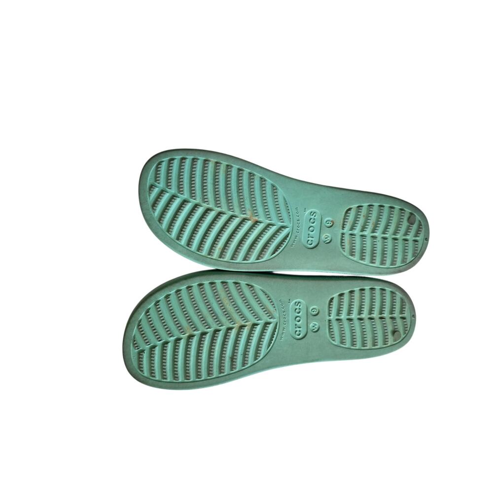 Crocs Classic Slides 2.0 Mint Jade Size 9 - Picture 2 of 3